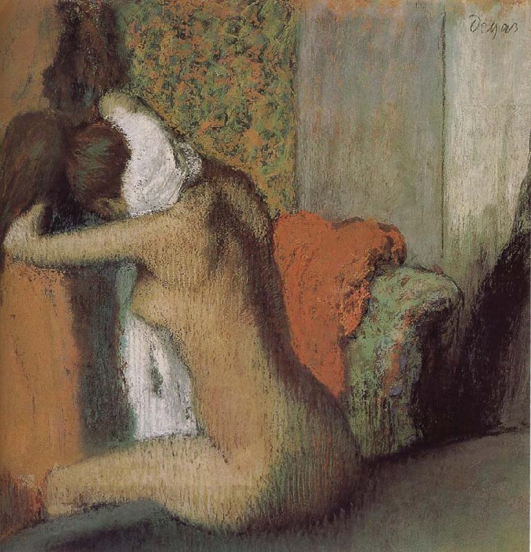 Edgar Degas After bath China oil painting art